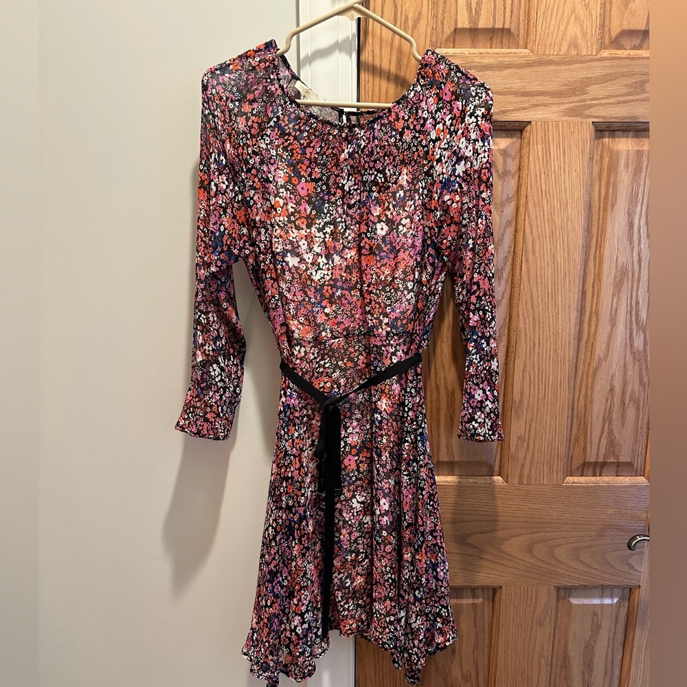 Maje floral knee length dress -like new